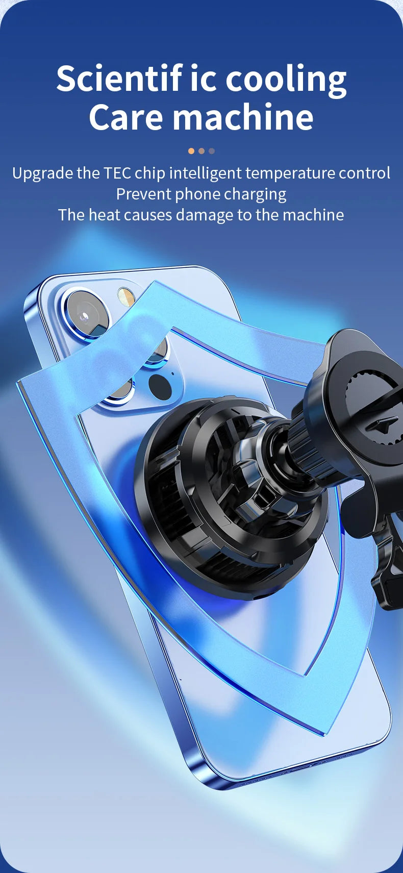 Just Charge Ice Cooling MagSafe Wireless Car Charger