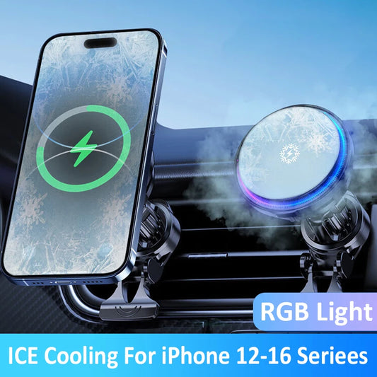 Just Charge Ice Cooling MagSafe Wireless Car Charger